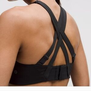 NEW Lululemon 38D Black Energy Sports Bra High Support Adjustable Strap